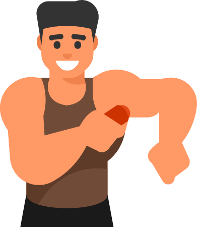 Grooming Man Using Deodorant 