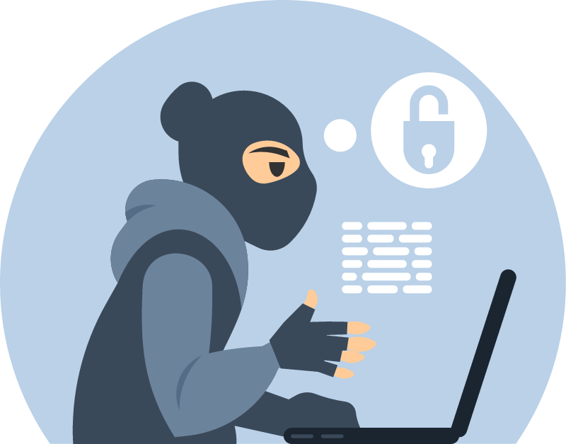 Hacker Stealing Passwords Online