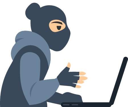 Hacker Stealing Passwords Online