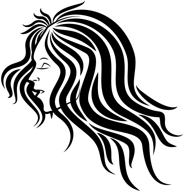 Hair Flowing Elegantly in Style