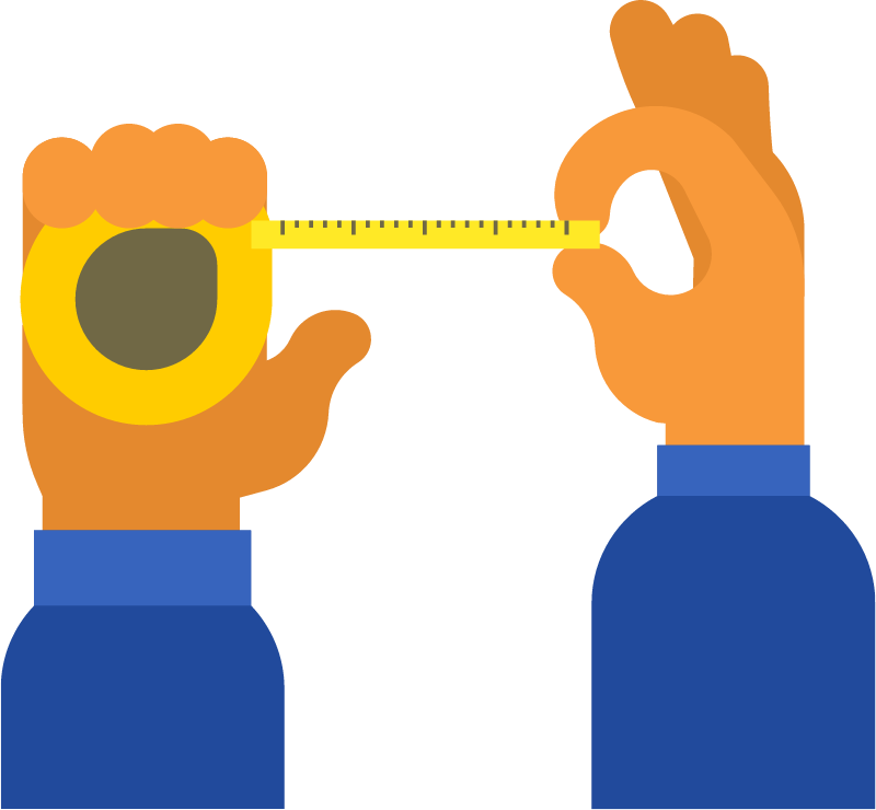 Hands Holding Tape Measure for Accuracy