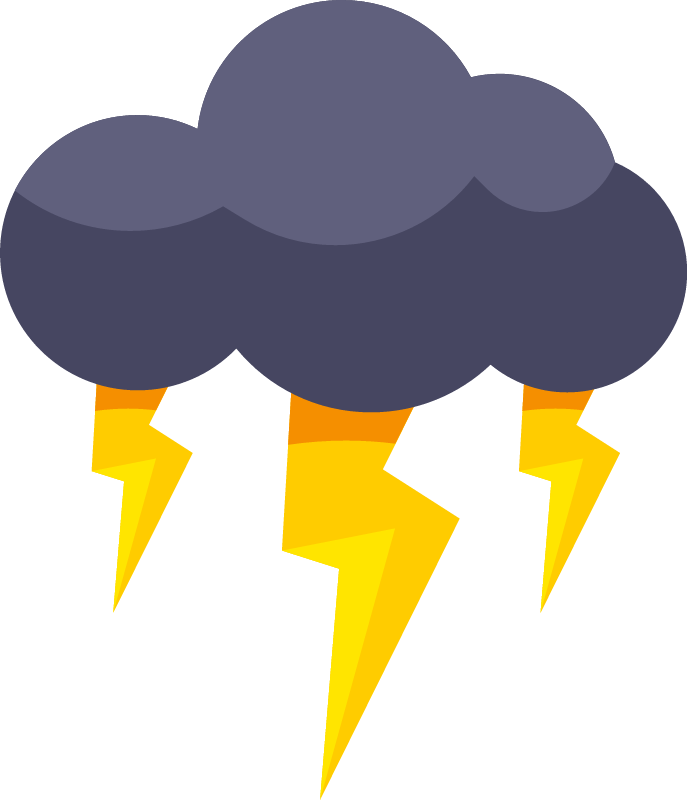 Heavy Rain and Lightning Storm
