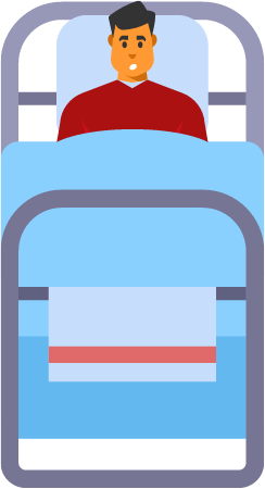 Hospitalized Patient Resting