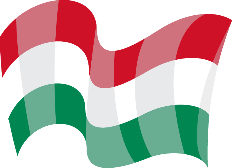 Hungarian Flag in Motion