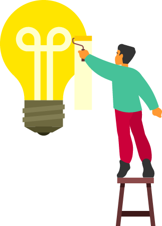 Idea Concept Illustrated Through Creative Art