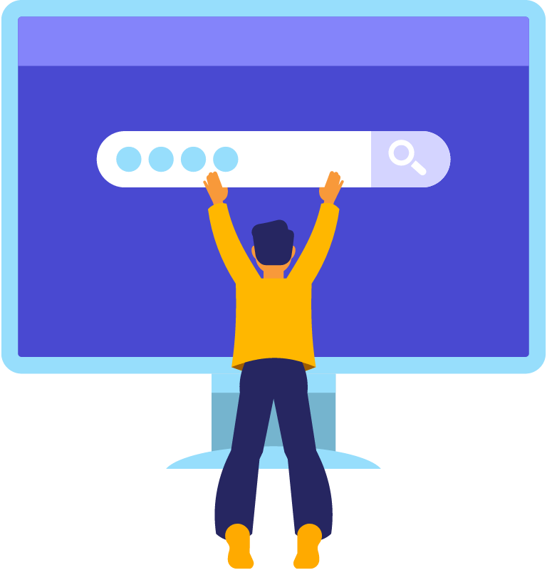 Internet Search Concept Illustrated Graphically