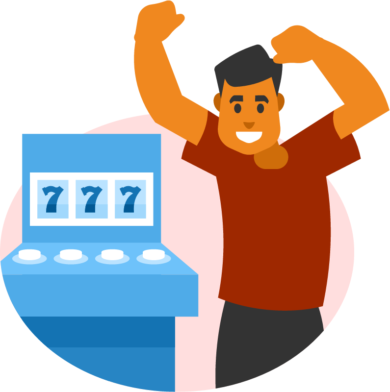 Jackpot Winner Depicted in Joyful Pose