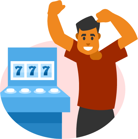Jackpot Winner Depicted in Joyful Pose