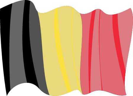 Kingdom of Belgium Waving Flag