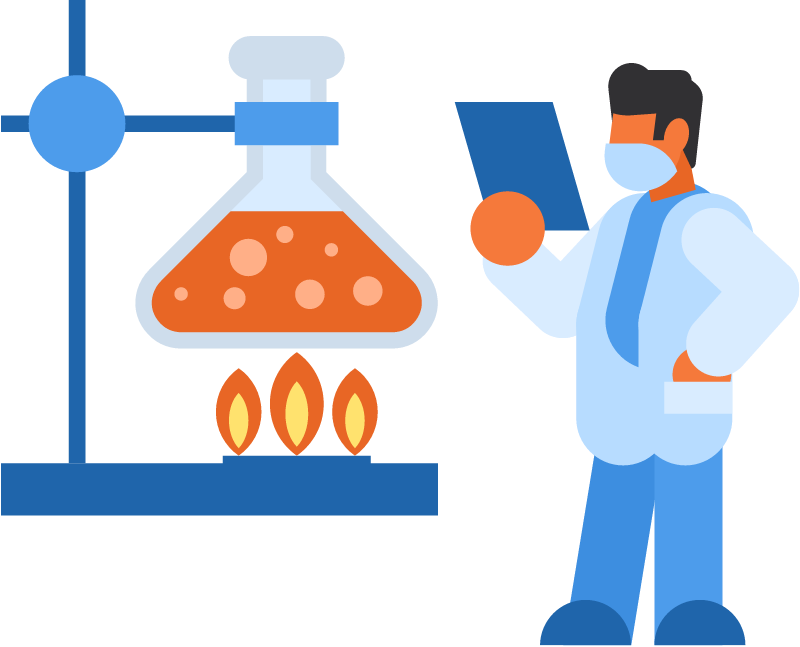 Laboratory scientist conducting research