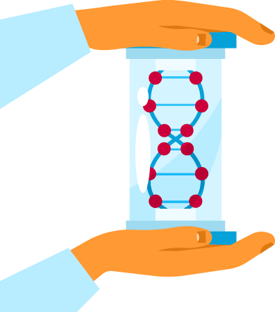 Laboratory Tube with DNA Sample