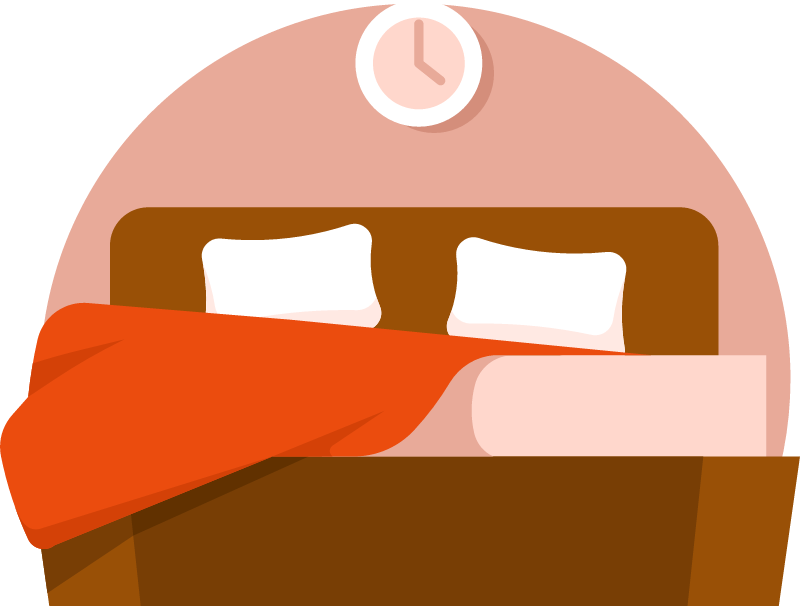 Large Bed with Sheets