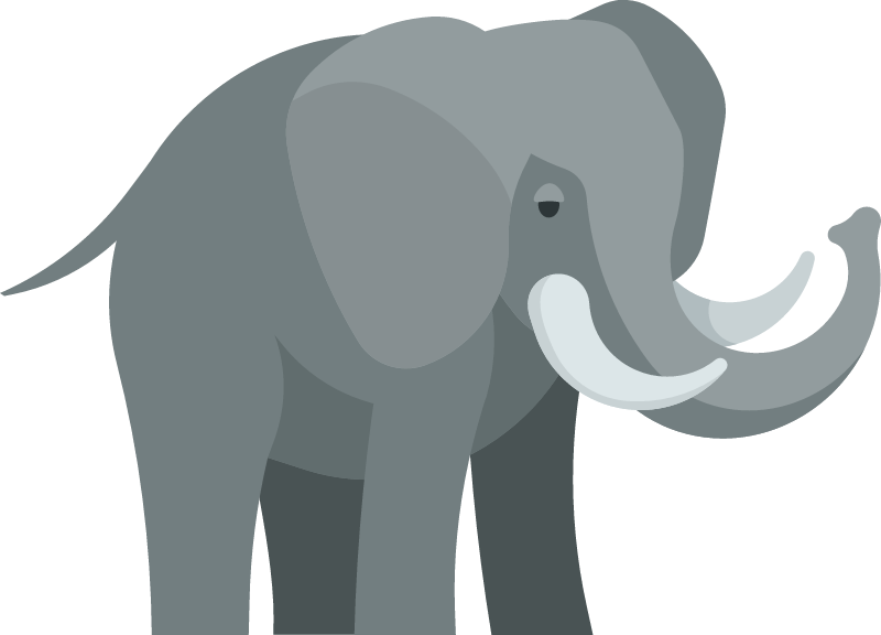 Large Elephant with Massive Tusks