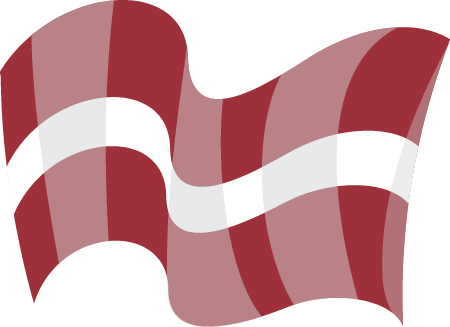 Latvian State Flag Waving Elegantly