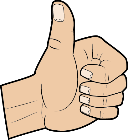 Like Symbol Depicted Through Thumb Gesture