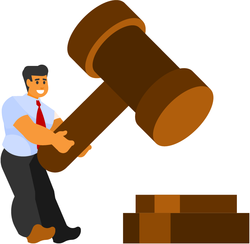 Litigation Support Concept Illustrated Creatively