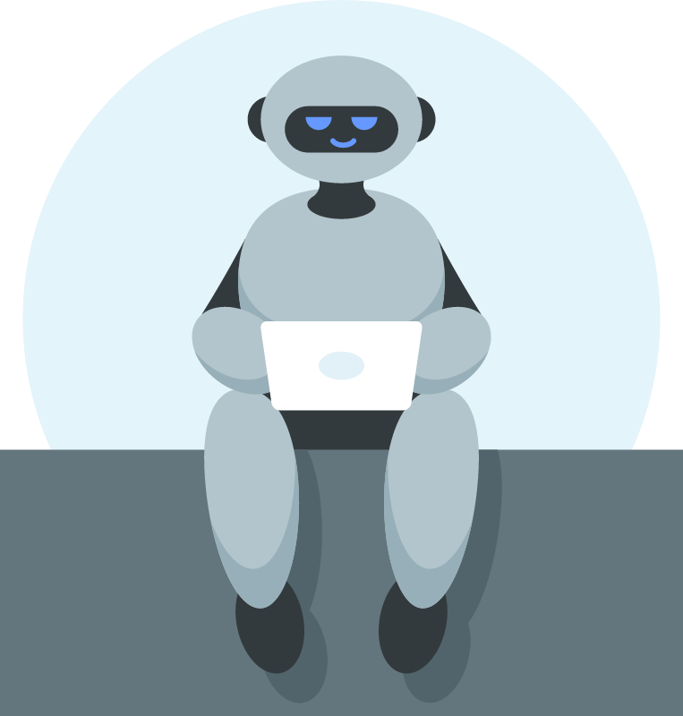 Machine Learning Concept Illustrated with AI Robot