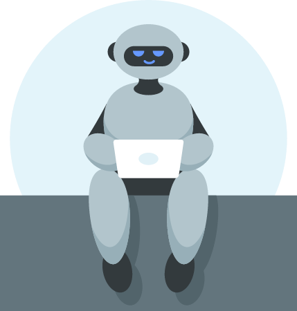 Machine Learning Concept Illustrated with AI Robot