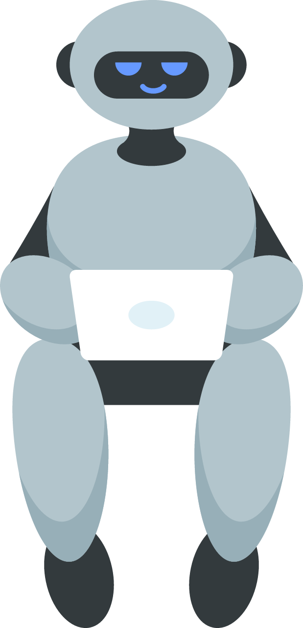 Machine Learning Concept Illustrated with AI Robot
