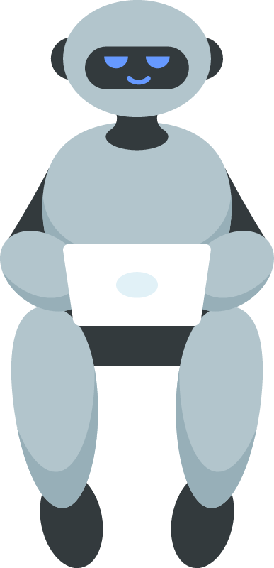 Machine Learning Concept Illustrated with AI Robot