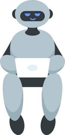 Machine Learning Concept Illustrated with AI Robot