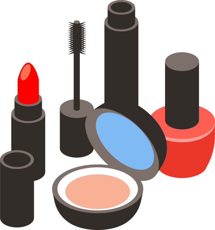 Makeup Products Illustrated Elegantly