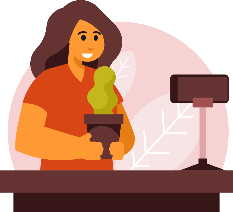 Plant Blogger Creating Online Content