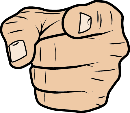 Pointing Finger Indicating Direction