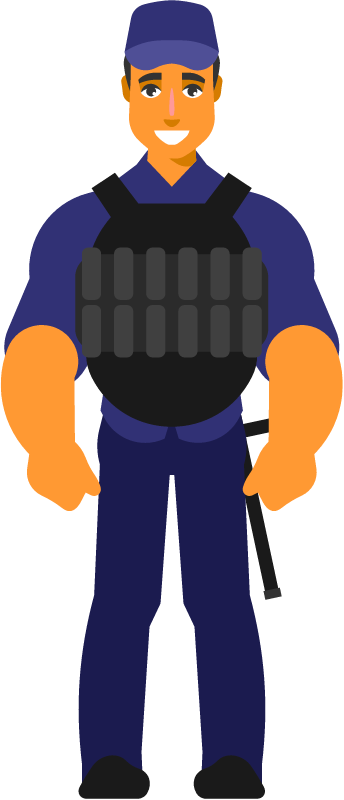 Police Officer in Duty Gear