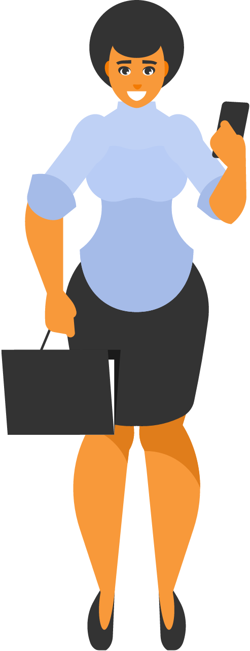 Professional Businesswoman with a Briefcase