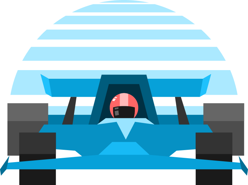 Racing Car from the Formula 1 Circuit