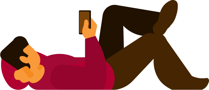 Relaxed Individual Checking Smartphone