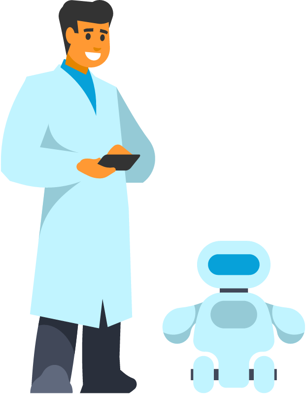 Robot Controlled by Laboratory Scientist
