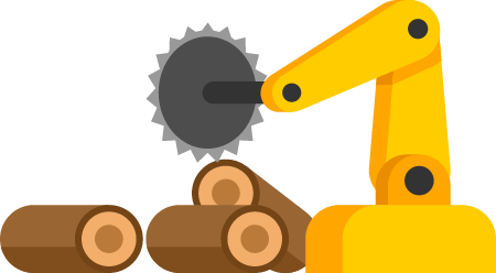 Robotic Saw for Precision Wood Cutting