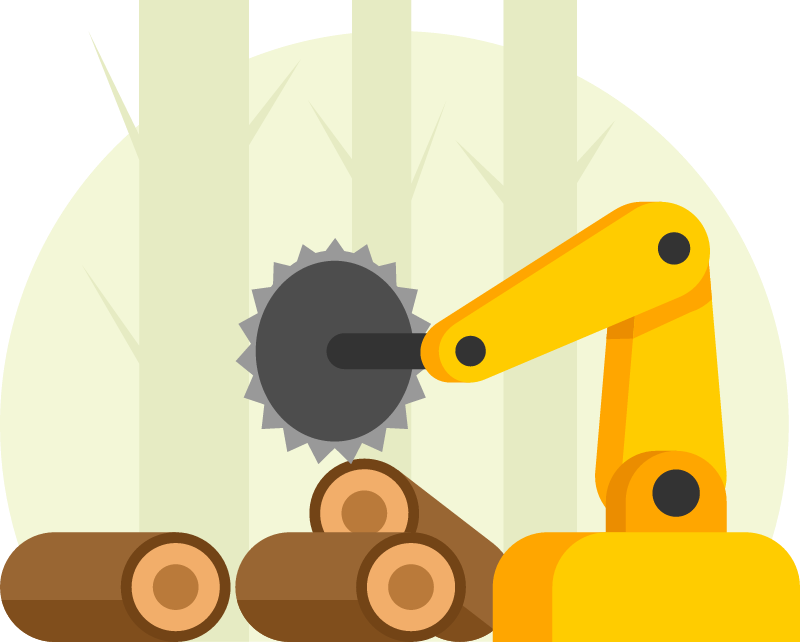 Robotic Saw for Precision Wood Cutting