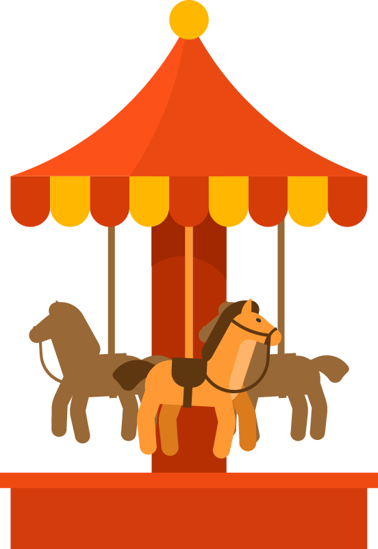 Rotating Merry Go Round Ride