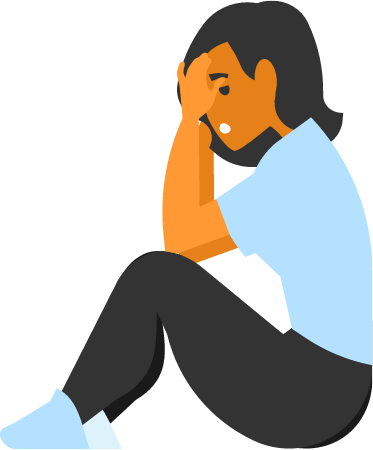Sad Woman Struggling with Stress