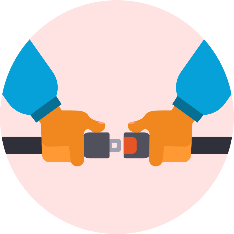 Safety Belt Demonstration in Progress