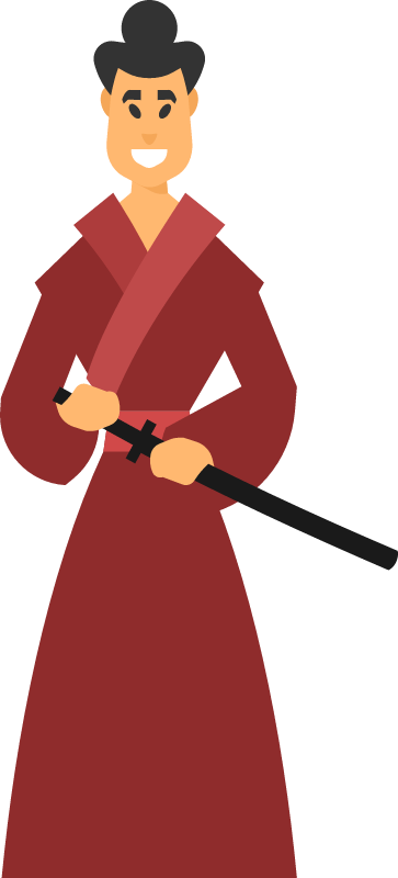 Samurai Warrior Poised for Battle