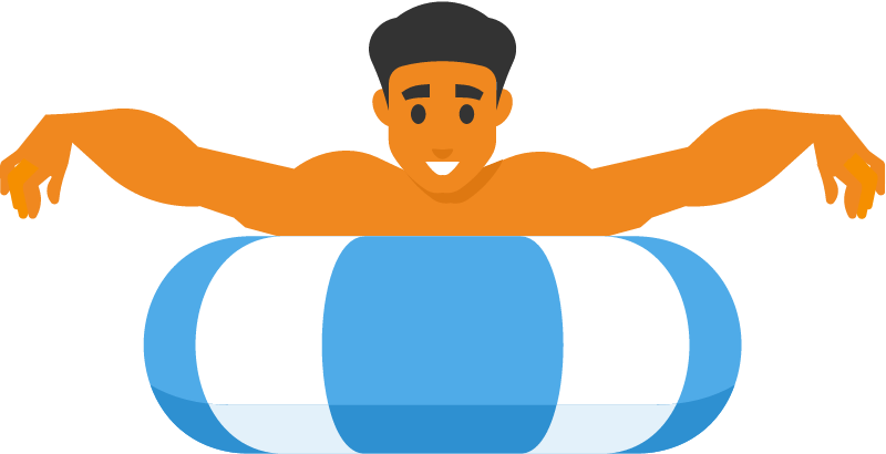 Sea Floater Enjoying 