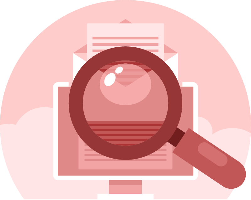 Search Engine with Email and Magnifier