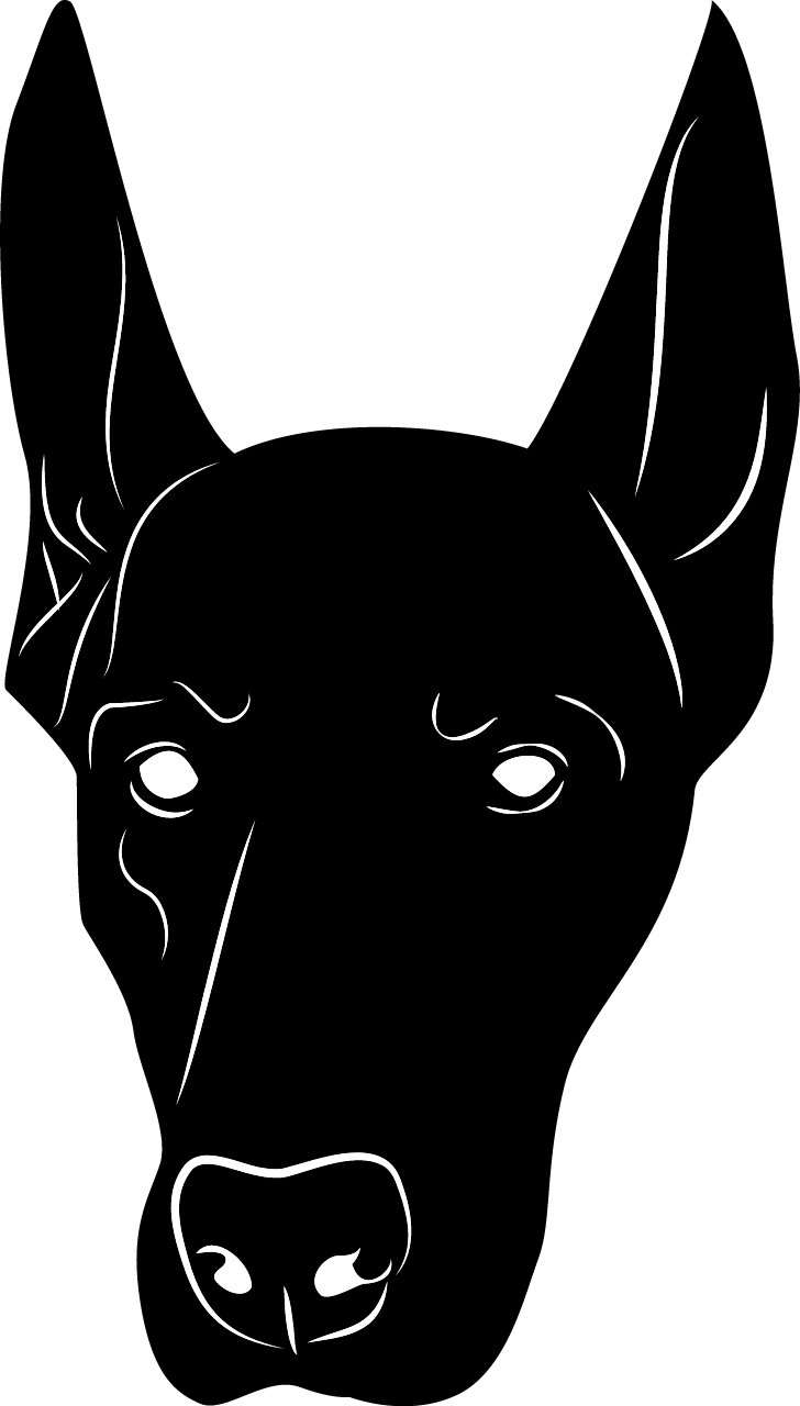 Silhouette of Dog’s Head