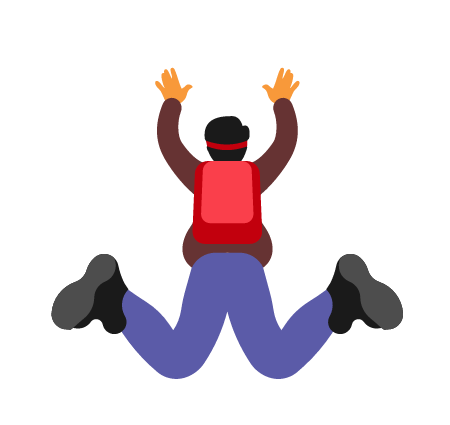 Skydiver in Freefall Before Parachute Opens
