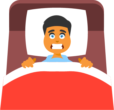 Sleepless Man Struggling with Insomnia