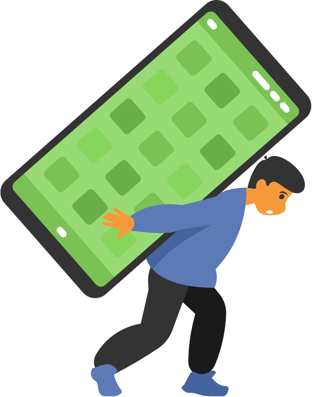 Smartphone Addiction Depicted Physically