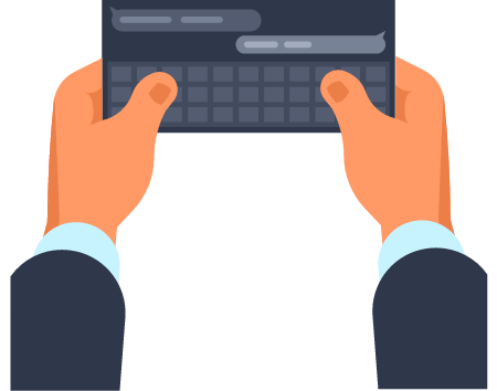 Smartphone Display with Incoming Text Message