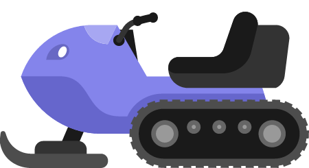 Snowmobile Designed for Winter Terrain