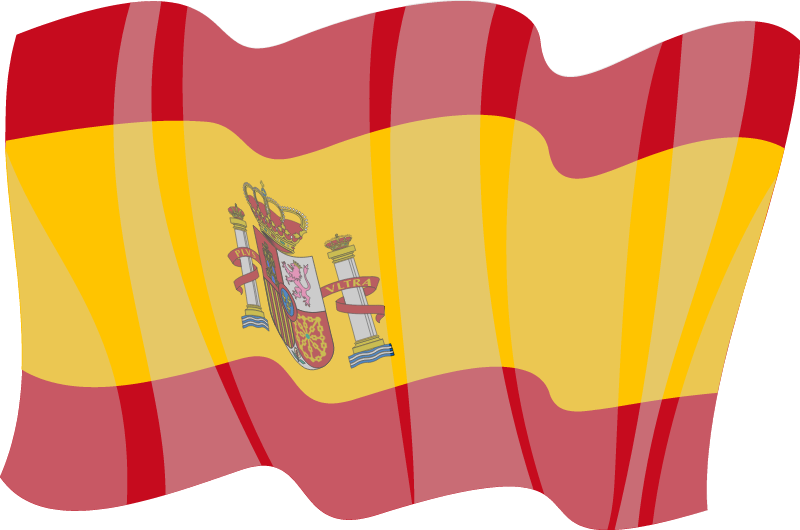 Spanish National Flag in Motion
