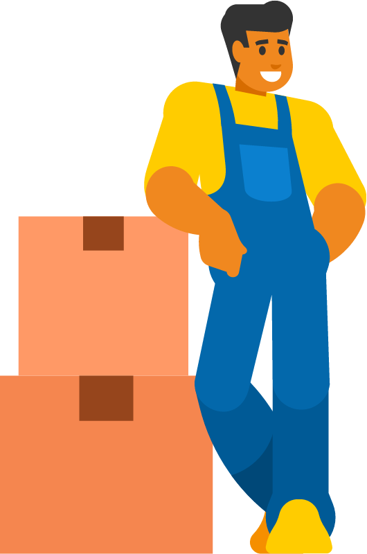 Storekeeper Managing Warehouse Inventory