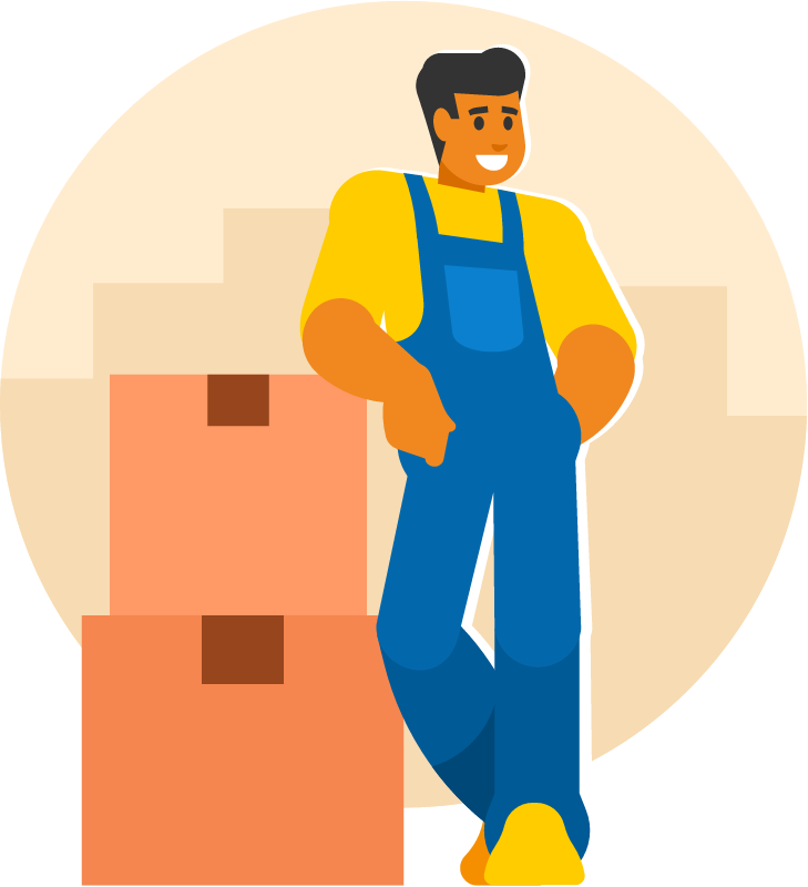 Storekeeper Managing Warehouse Inventory